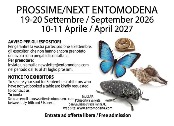 Entomodena settembre 2026
